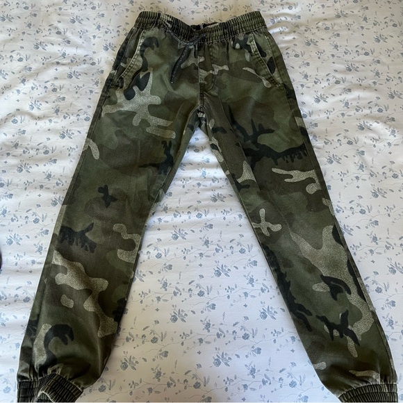 Boy Volcom Camouflage twill jogger Pants - Picture 1 of 6